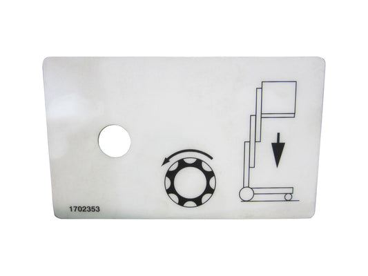 1702353 | DECAL, (MANUAL DESCENT)