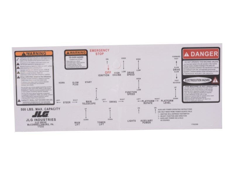 1702399 | DECAL, CONSOLE BOX