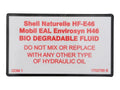 1702788 | DECAL,BIO HYD OIL(D/C/A/E,ENG)