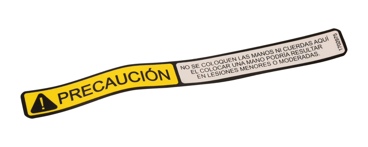 1702975 | DECAL, NO HANDS (SPA LAT)