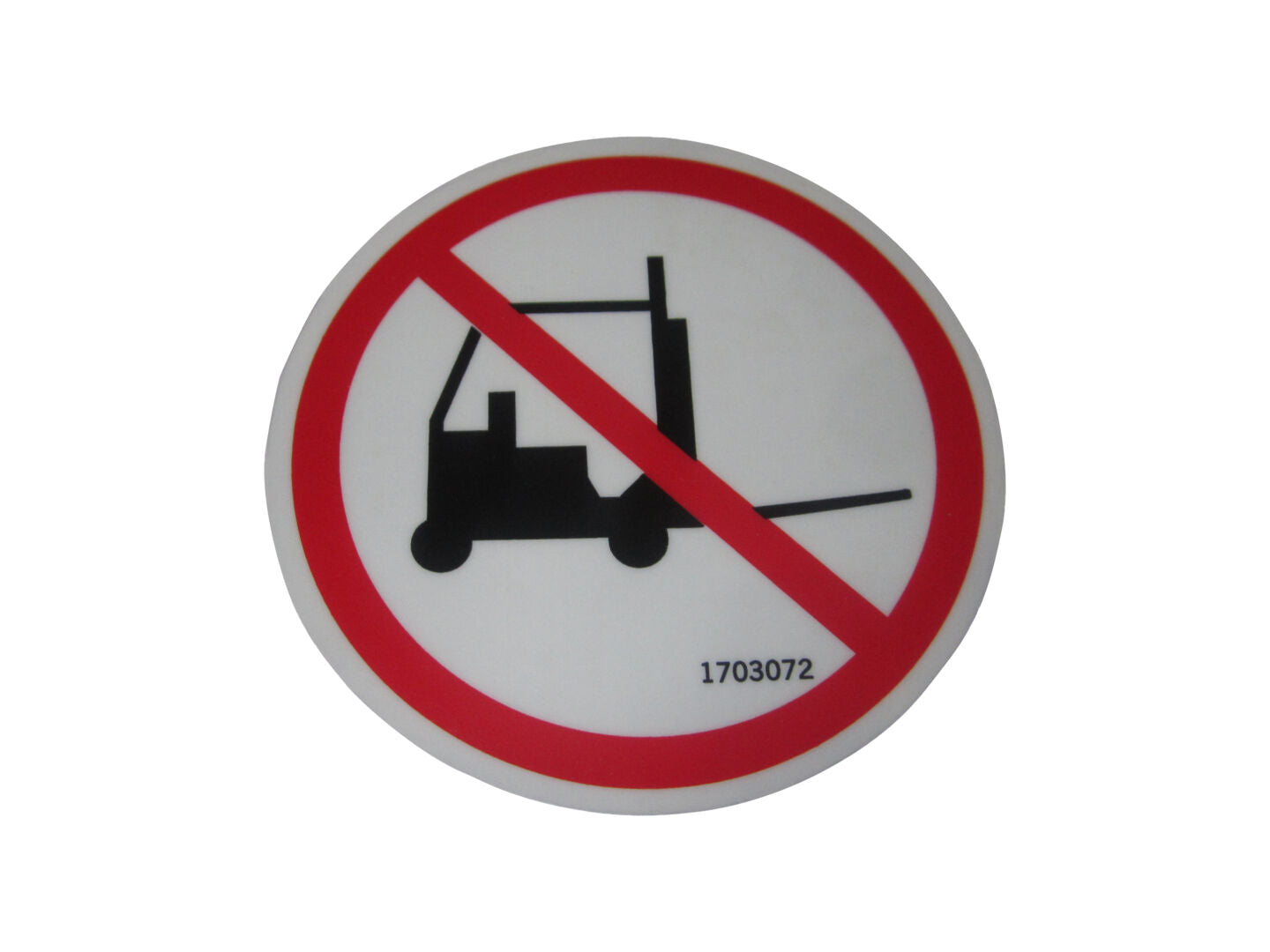 1703072 | DECAL, NO FORKLIFT