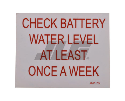 1703155 | DECAL, BATT. CHECK (AUST.)