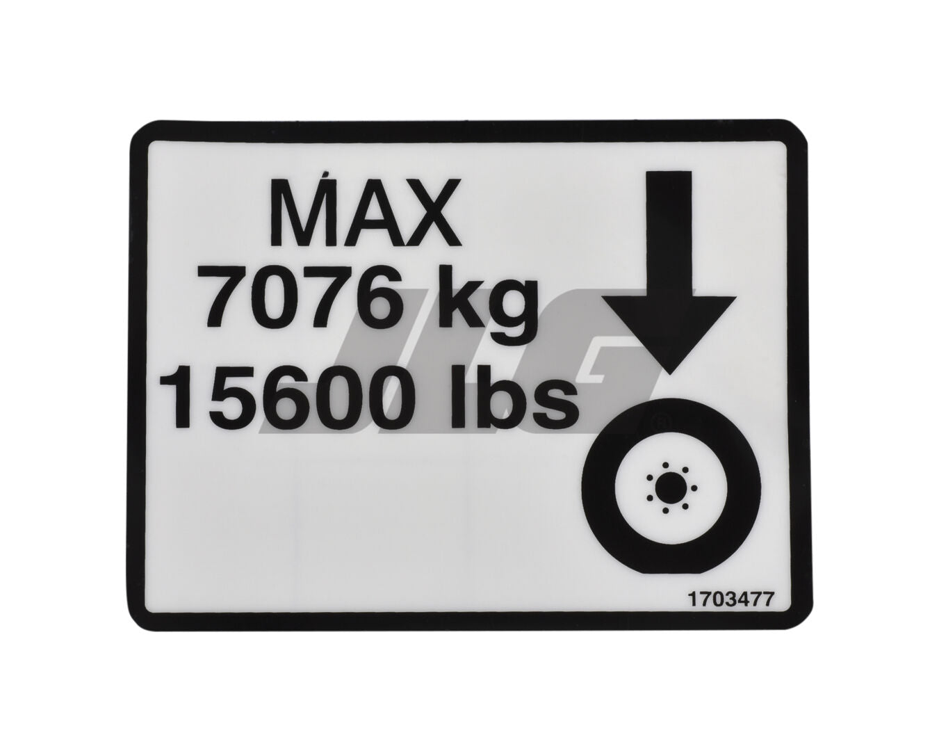 1703477 | DECAL, MAX TIRE LOAD