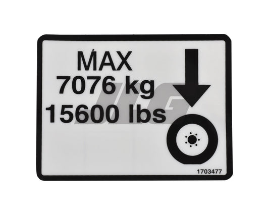1703477 | DECAL, MAX TIRE LOAD