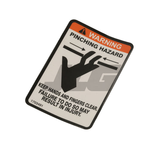 1703491 | DECAL, PINCHING HAZARD