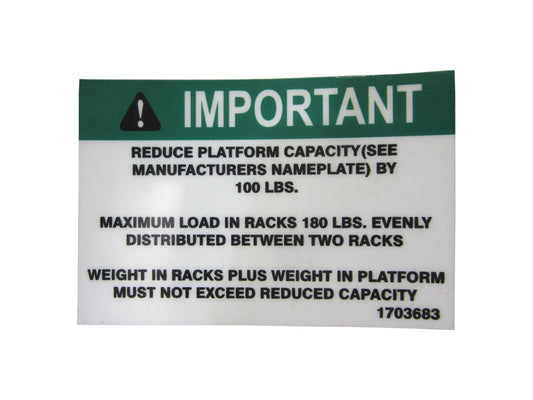 1703683 | DECAL,TUBE RACK CAP