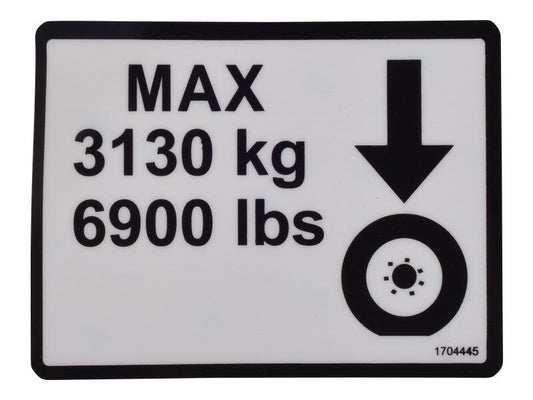 1704445 | DECAL,MAX TIRE LOAD