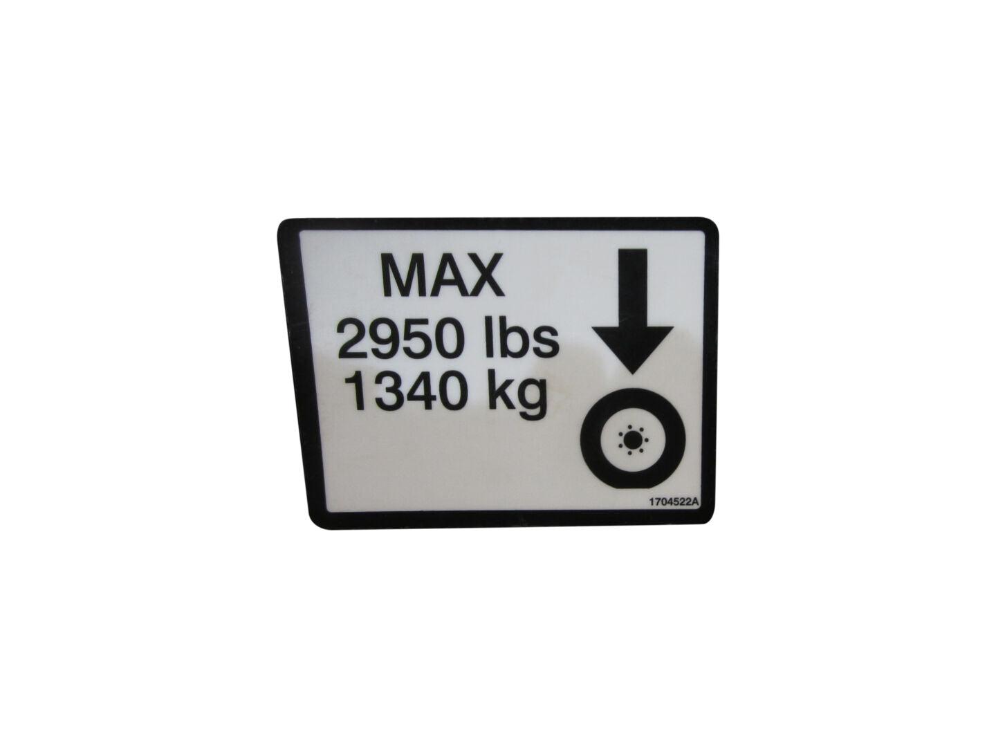 1704522 | DECAL,MAX TIRE LOAD