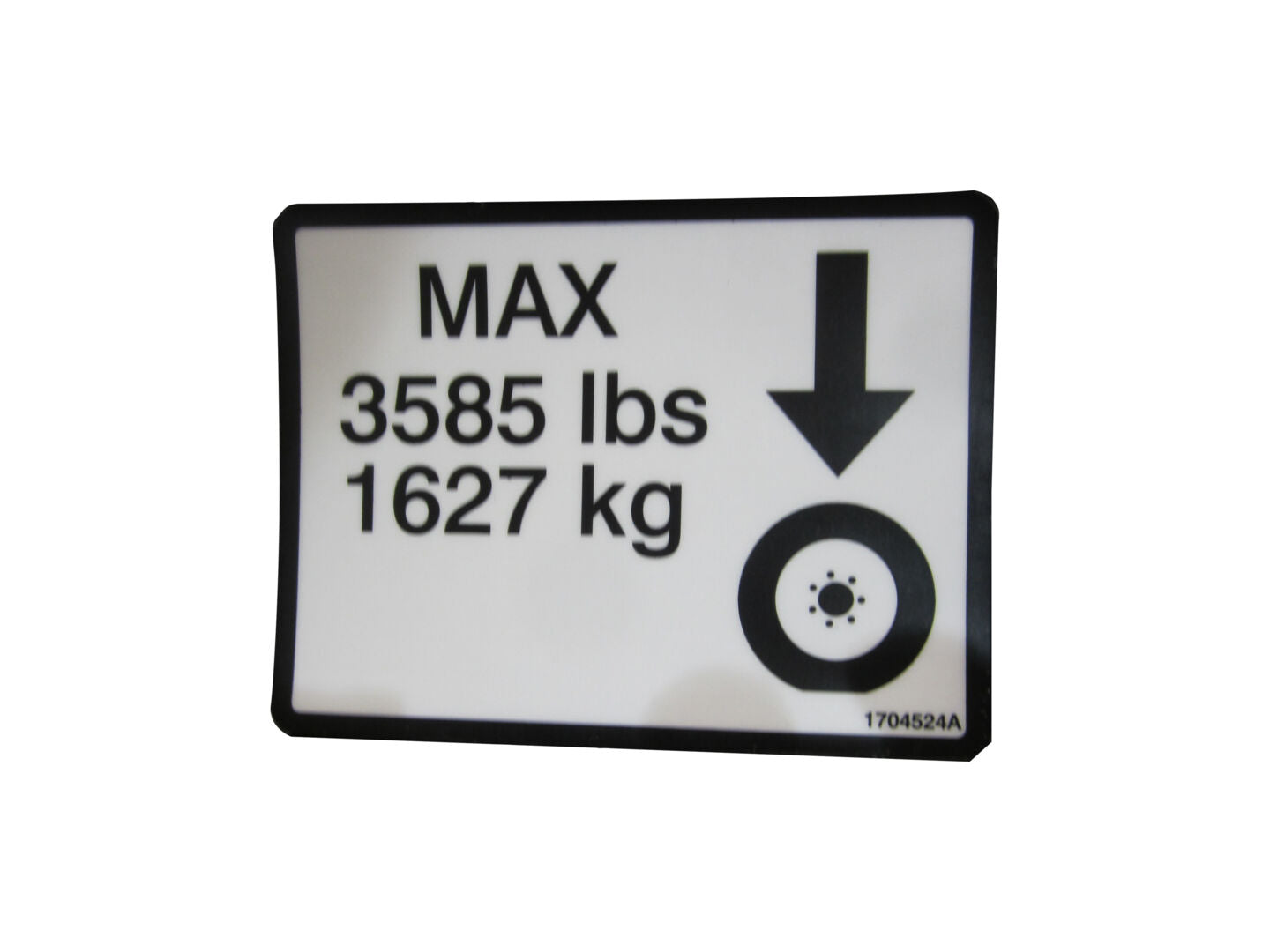 1704524 | DECAL,MAX TIRE LOAD