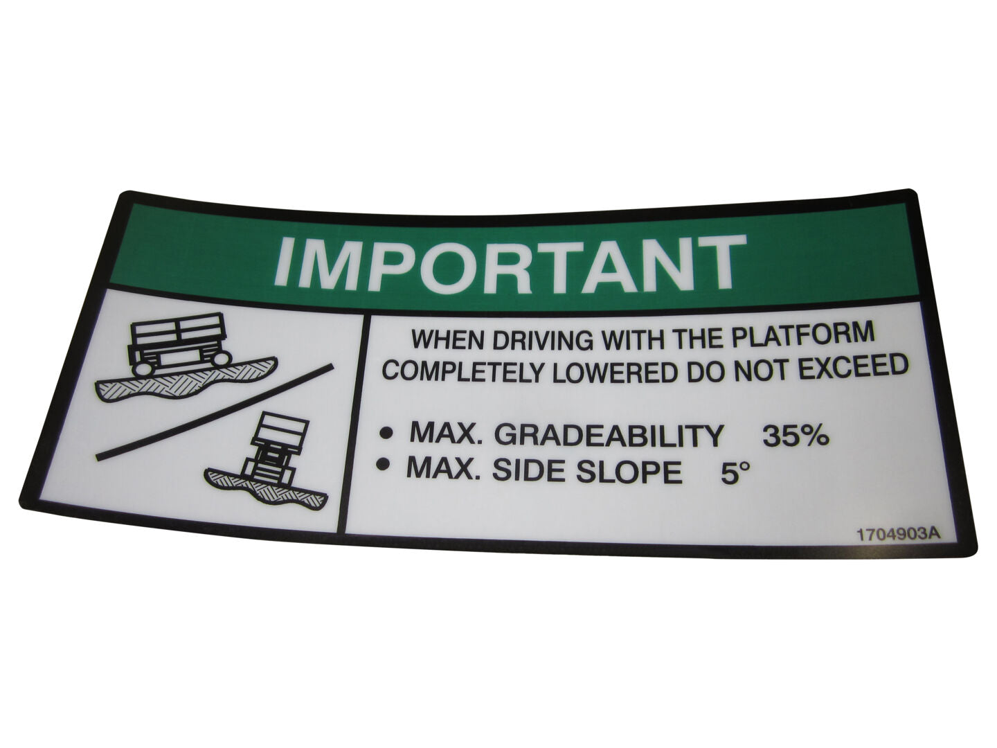 1704903 | DECAL, GRADEABILITY