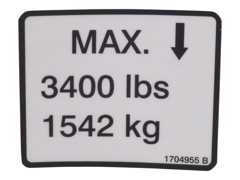 1704955 | DECAL, MAX LOAD