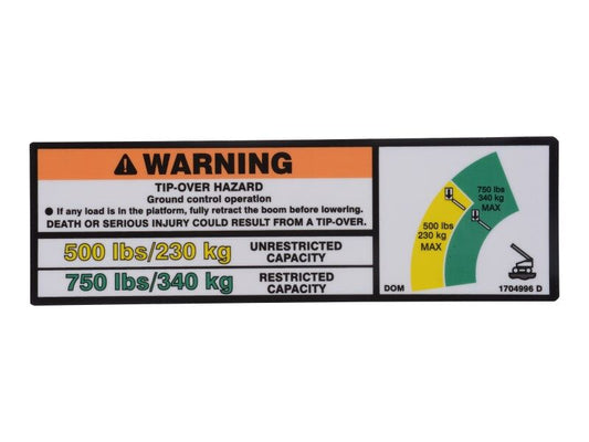 1704996 | DECAL,750#/500# CAPACITY(DOM)