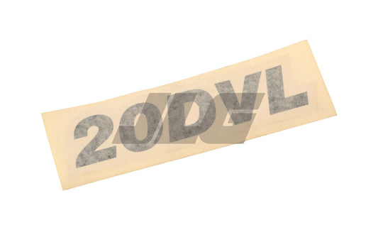 1705017 | DECAL, MODEL DESIG 20DVL