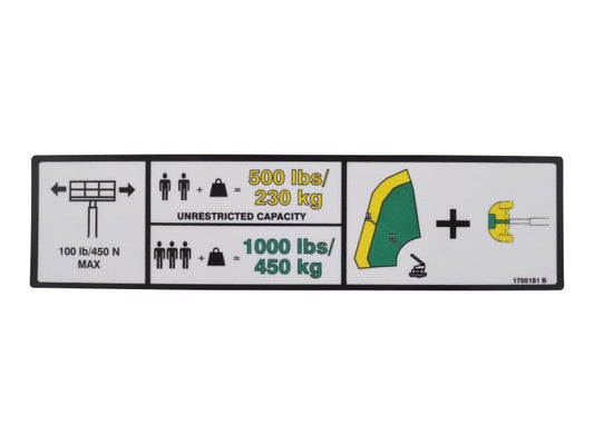 1705181 | DECAL,DUAL CAP 1200SJP