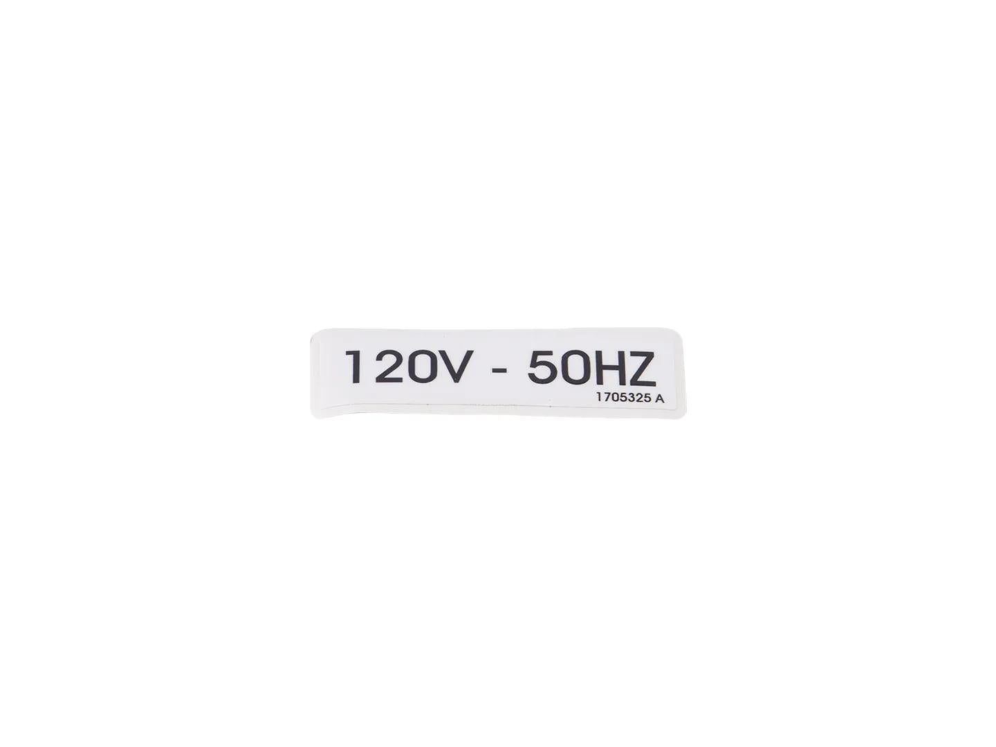 1705325 | DECAL,120V 50HZ "50HZ GEN INST