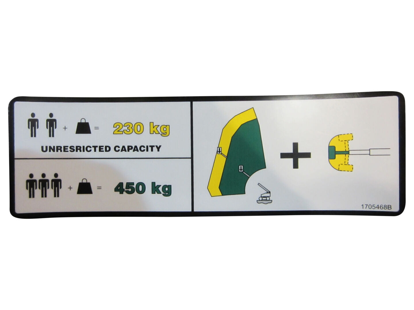 1705468 | DECAL,WARNING DUAL CAPACITY MT