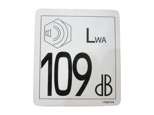1705515 | DECAL,109DB SOUND POWER LEVEL