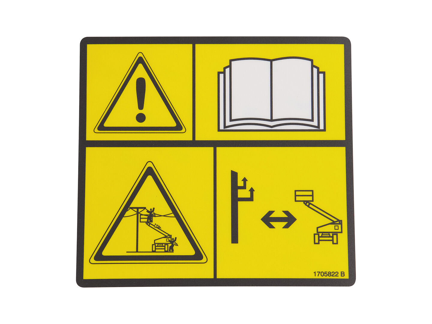 1705822 | DECAL,ELECT. /SAFETY MANUAL