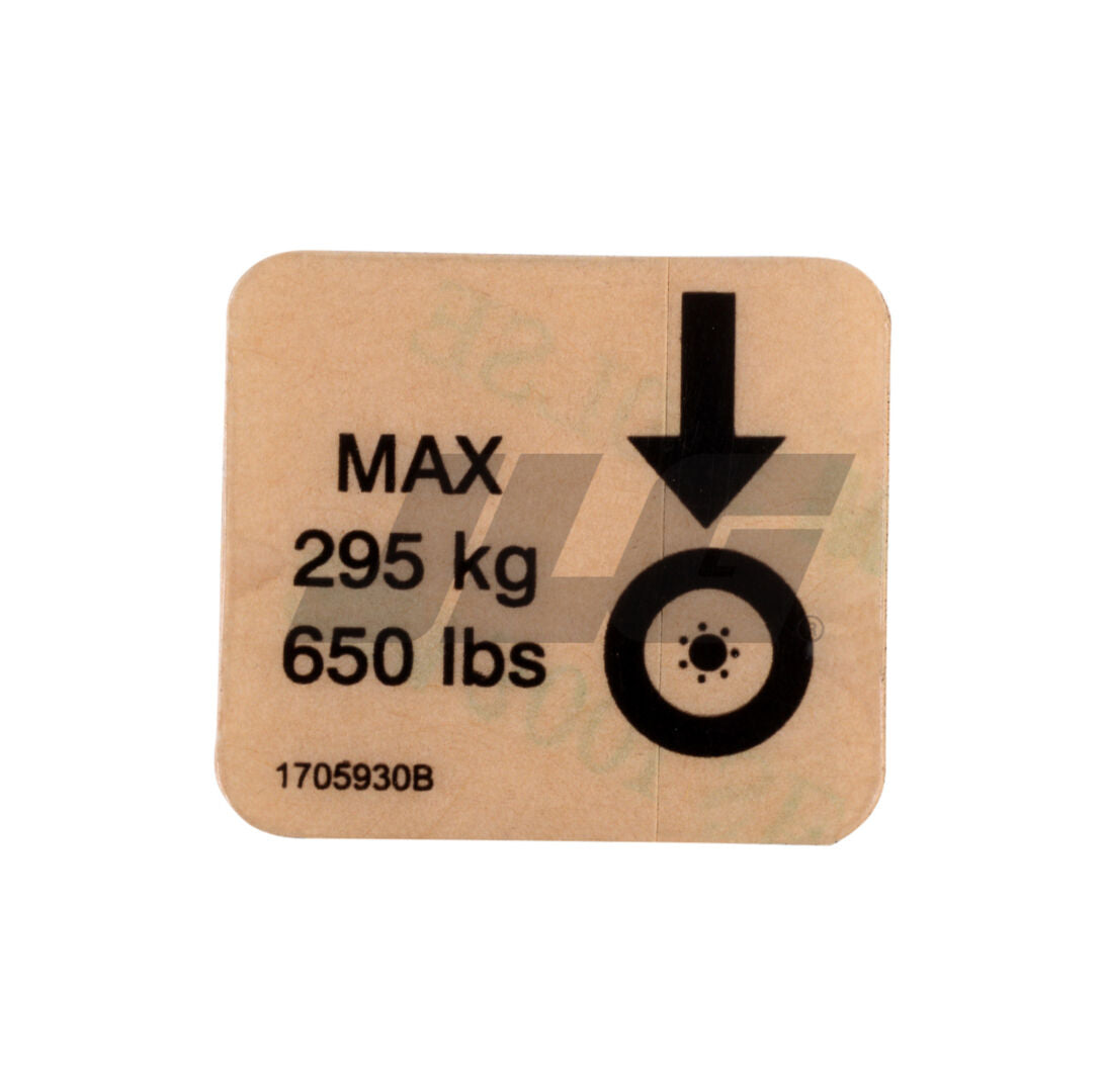 1705930 | DECAL, WHEEL LOAD SSV10