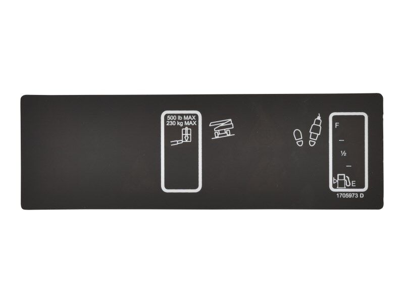 1705973 | DECAL,PLATFORM DISPLAY 1250AJ