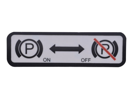 1706209 | DECAL, PARK BRAKE