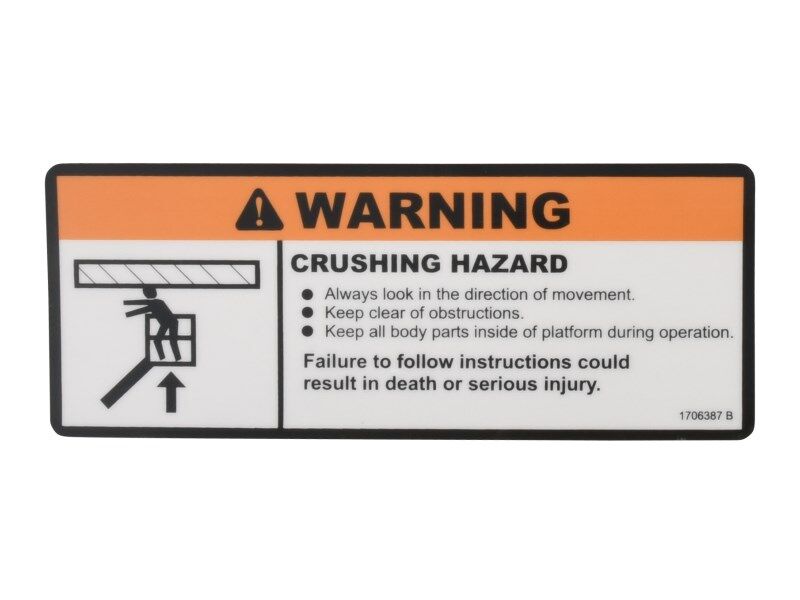 1706387 | DECAL,CRUSHING PLF