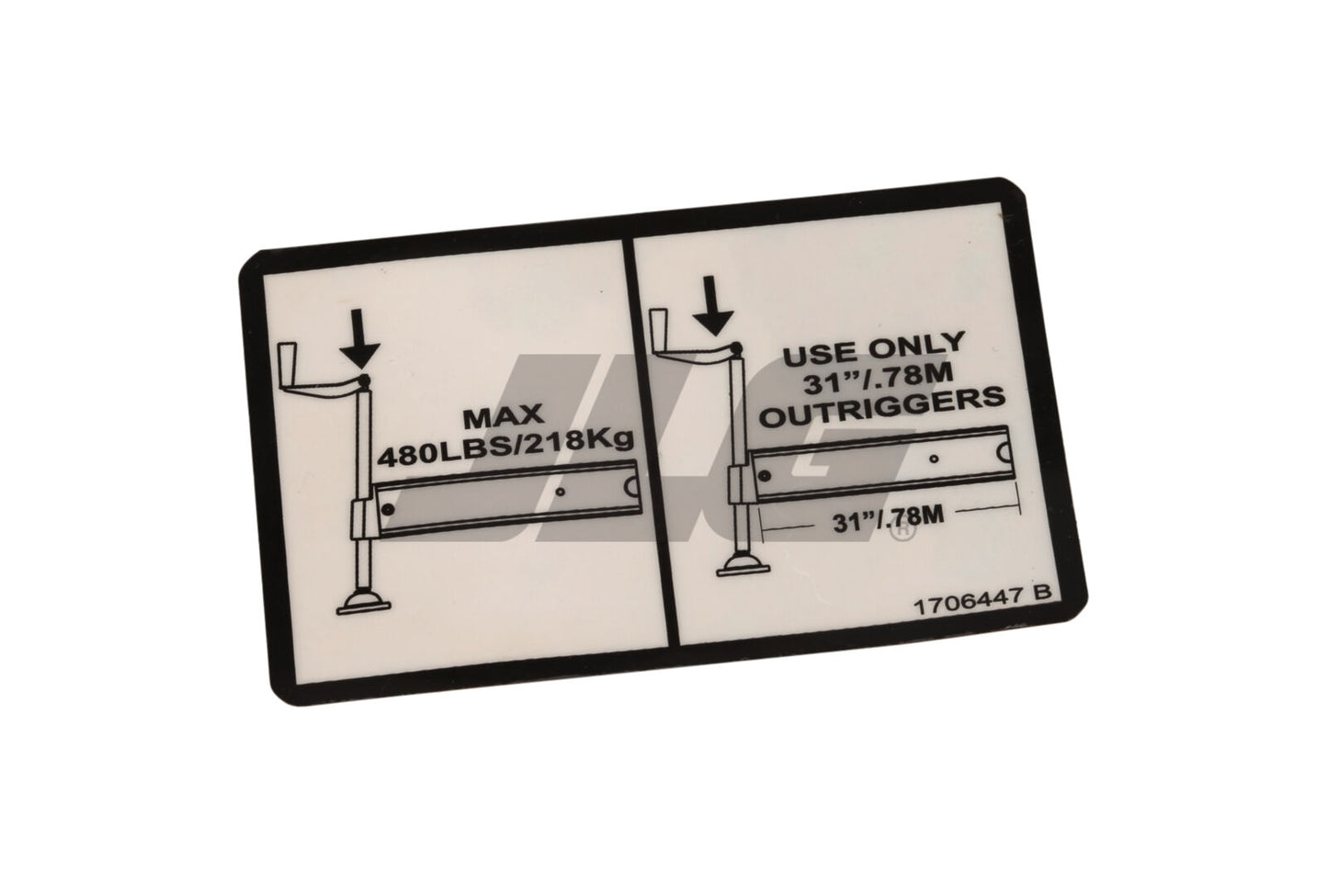 1706447 | DECAL,MAX O/R LOAD