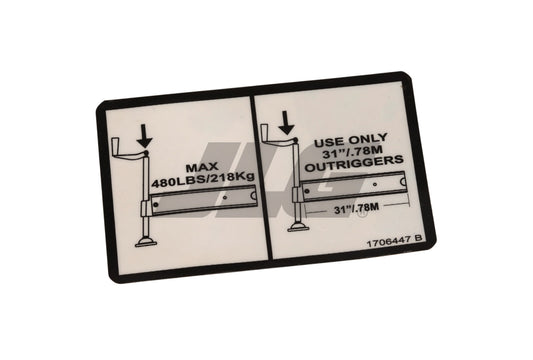 1706447 | DECAL,MAX O/R LOAD