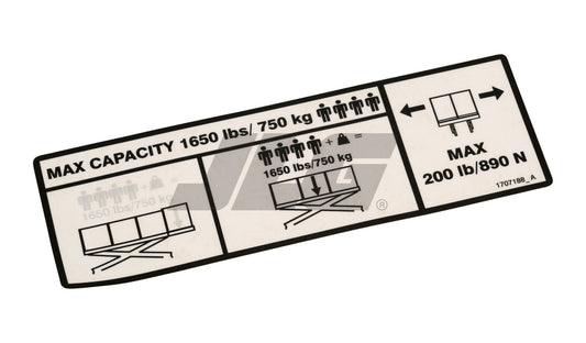1707188 | DECAL/CAPACITY