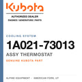 Genuine Kubota assy thermostat, part number 1A021-73013 — Alpine Equipment
