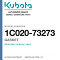 Genuine Kubota gasket, part number 1C020-73273 — Alpine Equipment