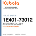 Genuine Kubota thermostat,assy, part number 1E401-73012 — Alpine Equipment