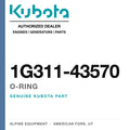 Genuine Kubota o-ring, part number 1G311-43570 — Alpine Equipment