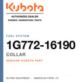 Genuine Kubota collar, part number 1G772-16190 — Alpine Equipment