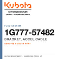 Genuine Kubota bracket, accel.cable, part number 1G777-57482 — Alpine Equipment
