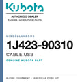 Genuine Kubota cable,usb, part number 1J423-90310 — Alpine Equipment