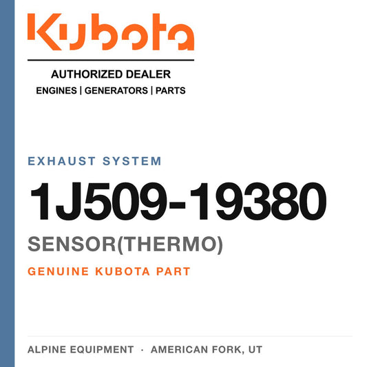 Genuine Kubota sensor(thermo), part number 1J509-19380 — Alpine Equipment