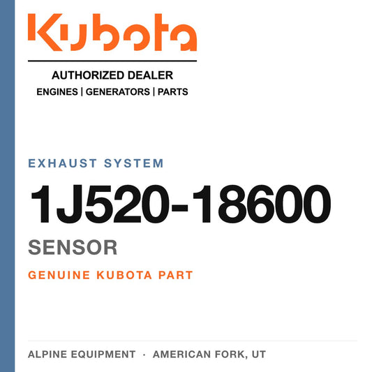 Genuine Kubota sensor, part number 1J520-18600 — Alpine Equipment
