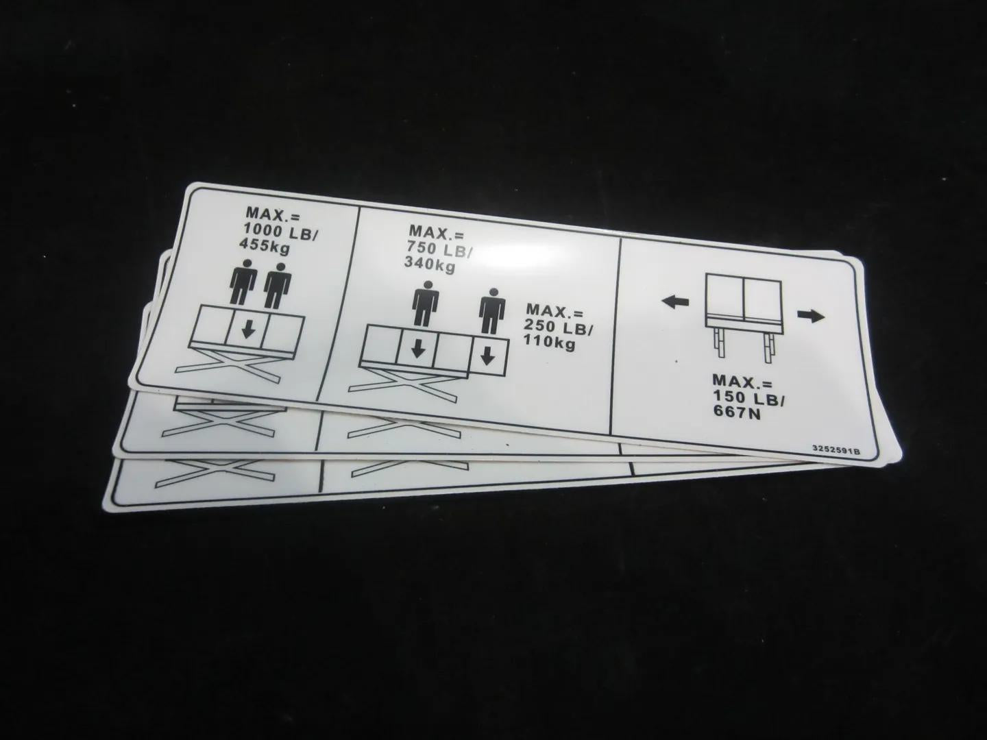 2901709 | NAMEPLATE,CAP(1000#)(D/C/B/L/J