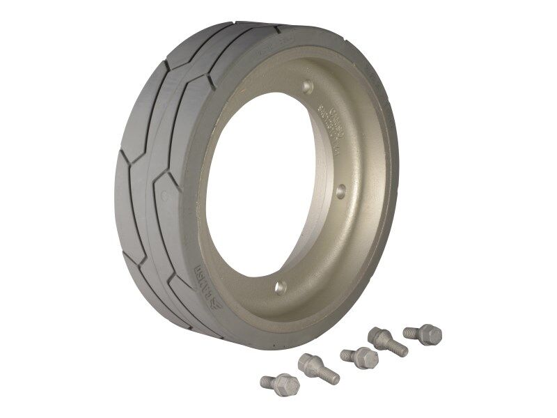 2915012 | 100 X 323 Non-Marking Tire/Wheel Assembly with Bolts