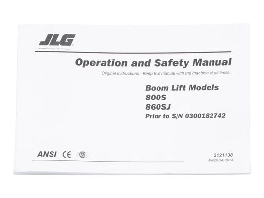 3121138 | 800S GBL OPER PRIOR SN 182743