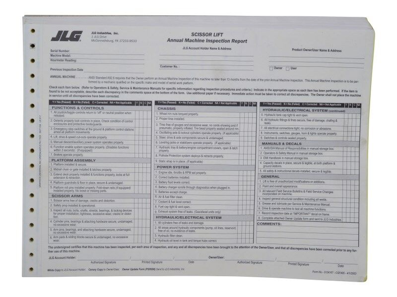 3124167 | ANNUAL MACH. INSPECT. SCISSOR