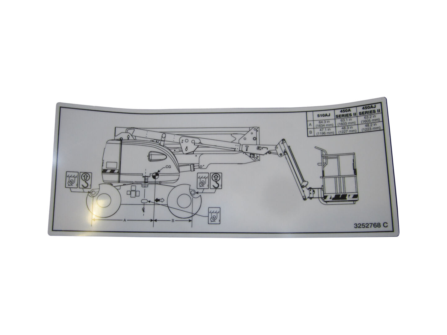 3252768 | NAMEPLATE,LIFT DIA (DOM)