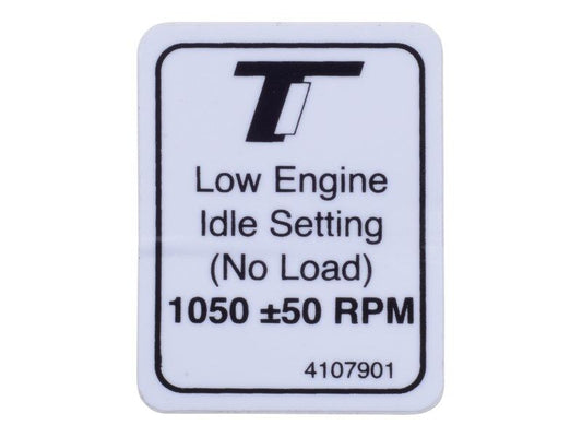 4107901 | DECAL LOW ENGINE IDLE