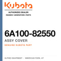 Genuine Kubota assy cover, part number 6A100-82550 — Alpine Equipment