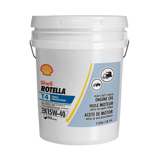 70013270 | Shell Rotella T4 15W-40, 5 Gallon Pail