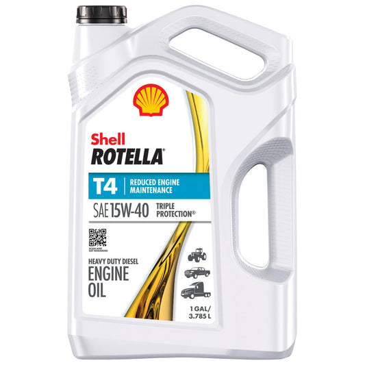 70013271 | Shell Rotella T4 15W-40, 1 Gallon Bottle (Pack of 3)
