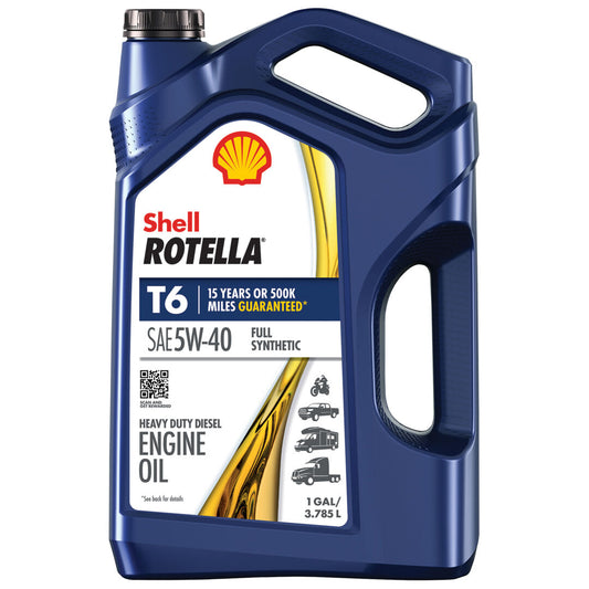 70013272 | Shell Rotella T6 5W-40, 1 Gallon Bottle (Pack of 3)
