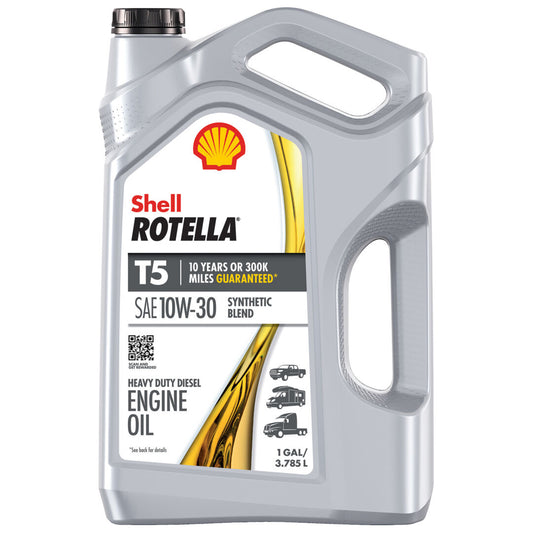 70013279 | Shell Rotella T5 10W-30, 1 Gallon Bottle (Pack of 3)