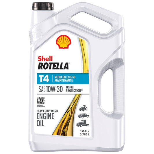 70013282 | Shell Rotella T4 10W-30, 1 Gallon Bottle (Pack of 3)